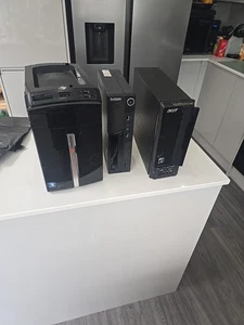 x3 PC: - Untested/Spares Acer Ax1300 Lenovo M91 Packard Bell S1800 - Afbeelding 1 van 22