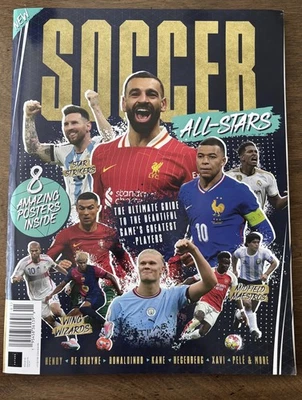 Soccer ALL STARS Magazine 2nd EDITION 2025, all 8 posters included inside, Salah - Image 1 of 4