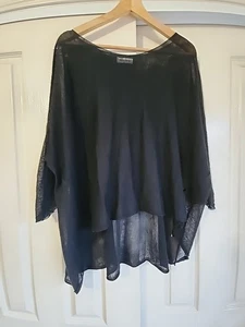 Lemon Tree Clothing New Zealand Design Ramie & Viscose Avant-garde Top Sz XL - Picture 1 of 5