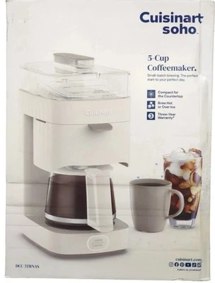 Cuisinart Soho 5 Cup Coffeemaker Hot or Iced Over Ice Brewing Truffle Dcc-5TR - Image 1 of 2