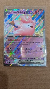 Pokemon TCG S&V Lillie's Clefairy ex Viaggio Insieme 56/159 Doppio Raro Holo NM - Foto 1 di 6