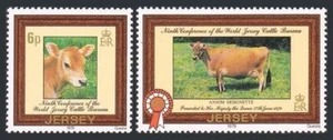 Jersey 206-207, MNH. Michel 196-197. Jersey Cattle Bureau, 1979. Heifer, Cow. - Picture 1 of 1
