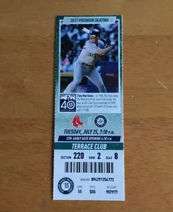 Boleto de los Medias Rojas de Boston Seattle Mariners 25/06/17 debut de Rafael Devers MLB - Imagen 1 de 2
