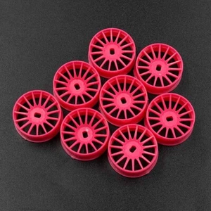 NEW Yeah Racing WL-0167FPK Plastic Narrow Rim Set 8.5mm Pink for 1/28 AWD Mini-Z - Picture 1 of 3