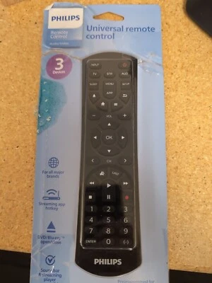 Philips Universal Remote Control for All Major Brands 3 Devices OPEN BOX - Image 1 of 2