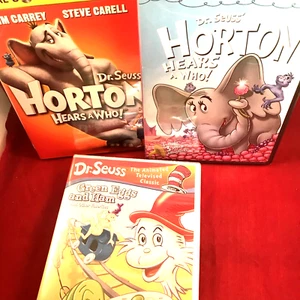Dr. Suess' Horton Hears a Who! + Digital + Dr. Seuss' Green Eggs and Ham- 3 DVDS - Picture 1 of 11