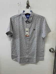 NUEVO CON ETIQUETAS / Dockers Para Hombre Ultimate Botton Up SmartFlex Calce Moderno Mangas Cortas - MEDIANO - Imagen 1 de 4