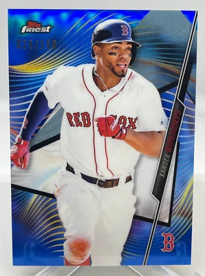 Xander Bogaerts 2020 Topps Finest Blue Refractor #029/150 SP - Boston Red Sox - Image 1 of 3