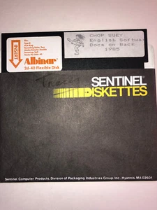 Vintage RARE CHOP SUEY PC DOS 1985 Computer Video Game Software, 5.25" - Picture 1 of 2