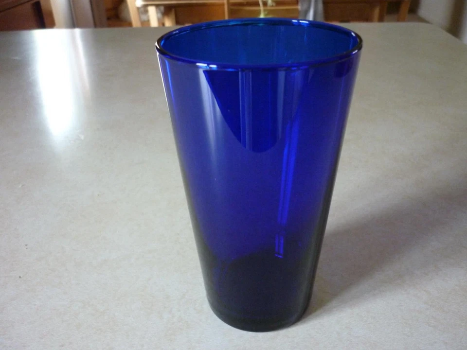 Libbey Cobalt Flare Tumbler Glasses Set of 8