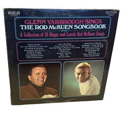 Glenn Yarbrough Sings The Rod McKuen Songbook (Vinyl, 1969, 2x LP) RCA VPS-6018 Foto 1 de 4