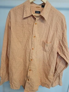 IZOD Men's Premium Essentials Natural Stretch Long Sleeve Button Up Shirt Size L - Picture 1 of 5