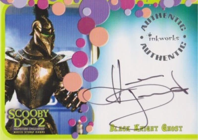 SCOOBY DOO 2 MONSTERS UNLEASHED DURAND AS BLACK KNIGHT GHOST AUTOGRAPH CARD A8 - Image 1 of 2