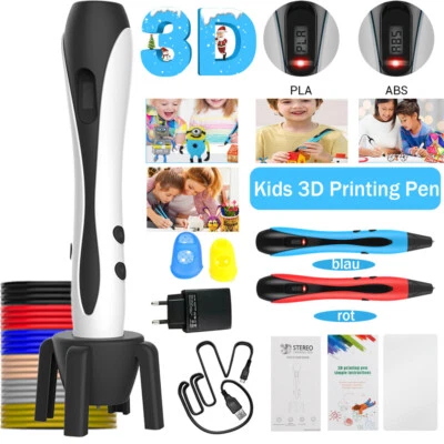 3D Stifte SET 1,75MM 12Farben 120ft PLA Filament ABS 3D Pen DIY Kinder Geschenk - Bild 1 von 4