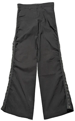 VTG bebe Embellished Tuxedo Side Stripe Black Pants - Women Size 0 Made In USA - Image 1 of 4