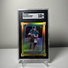 Trevor Lawrence 2021 Donruss Premium Gold Press Proof Rated Rookie SGC 10 Gem MT