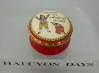 Halcyon Days "a Pessimist Is A Well Informed Optimist" Enamel Screw-top Box