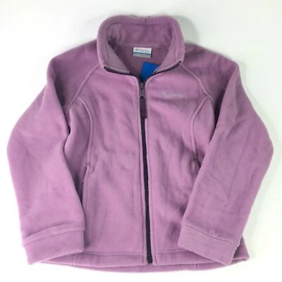 Девочек COLUMBIA LAVENDER молнии Berrey ранчо флисовая куртка молодежный размер маленький с ярлыком - Изображение 1 из 4