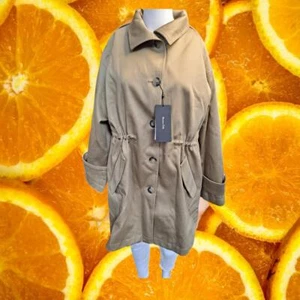 NWT Massimo Dutti Mid Length Trench Coat 6705 Size M - Picture 1 of 12