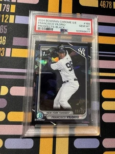 2024 Bowman Chrome Sapphire Edition Prospects Black /10 Francisco Vilorio PSA 10 - Picture 1 of 2