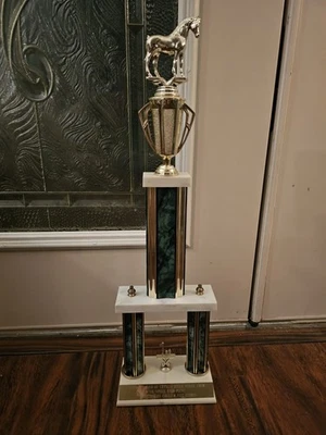 Vintage 25" Horse Show Trophy, 1st Place Speed High Point-Excellent - Image 1 of 4