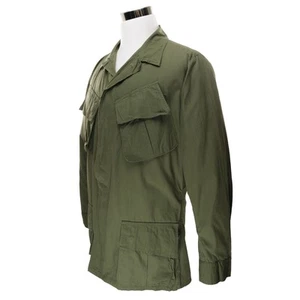 VINTAGE US ARMY TROPICAL COMBAT JACKET 1967 VIETNAM WAR MEDIUM LONG NOS NEW - Picture 1 of 6