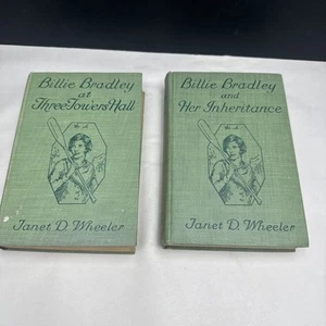 Lot (2) Billie Bradley Three Towers Hall Her Heritage Janet D Wheeler 1920 HC - Bild 1 von 15