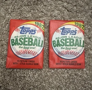 Lot of 2 Packs / 1982 Topps Baseball Factory Sealed Wax Pack Cal Ripken RC Year - Picture 1 of 2