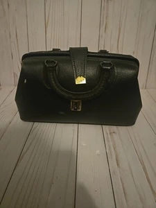 Vintage (1980s) Schell Doctor’s Bag Black pebbled leather. AS IS - Picture 1 of 5