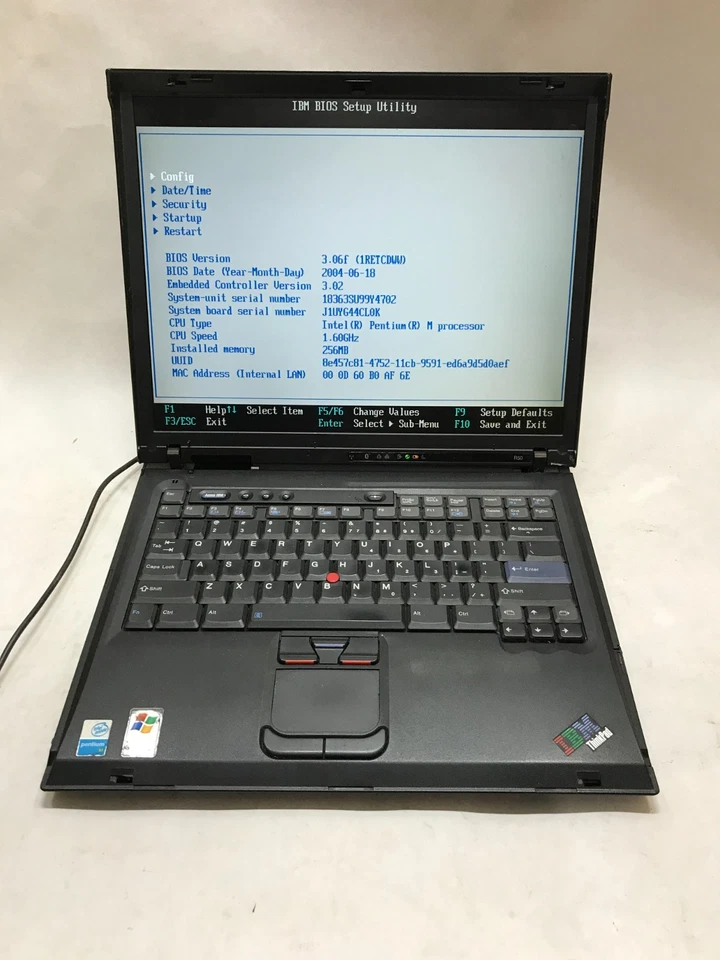 IBM ThinkPad R50 14" Laptop Intel Pentium 256MB RAM NO HDD/OS Boots To BIOS - DW - Image 1 of 4