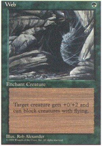 FBB Korean Web ~ Damaged 4th Edition Fourth Foreign Black Border Stock Image MTG - Image 1 of 1