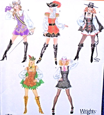 Simplicity 3629 Pattern Sexy Costume Pirate Gangster Zoro Robin Hood 14-20 Uncut - Image 1 of 3