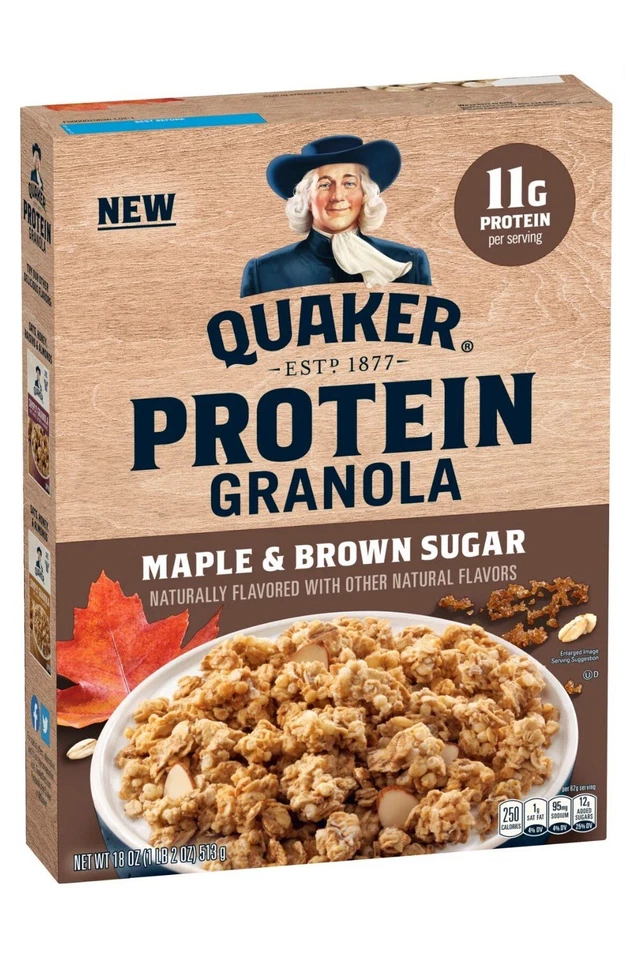  QUAKER Simply Granola Oats Honey Almonds Raisins Crunchy Cereal 24oz