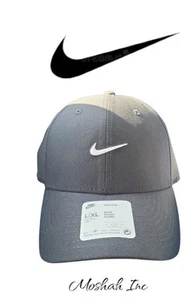 Nike Dri Fit Club Cap Structured Swoosh Hat Size Large Black White FV5563 010 - Picture 1 of 5
