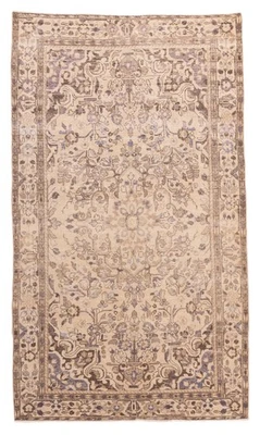 Alfombra tradicional vintage anudada a mano alfombra de lana oriental de 5'3" x 8'10" Foto 1 de 4