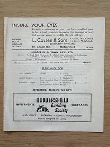 1937/38 - Huddersfield Town v WBA West Brom - Div 1 ** LOW ATTENDANCE ** - Picture 1 of 9