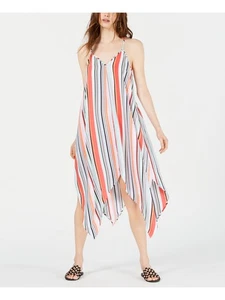 BAR III Womens Handkerchief-hem Spaghetti Strap Below The Knee Shift Dress - Picture 1 of 11