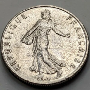 1983  FRANCE   1/2  Franc Coin - KM#931.1 - Combined Shipping  - Picture 1 of 2