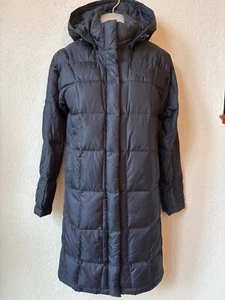 The North Face Long Puffer Blue Parka Jacke Damen S/P gesteppt abnehmbare Kapuze - Bild 1 von 18
