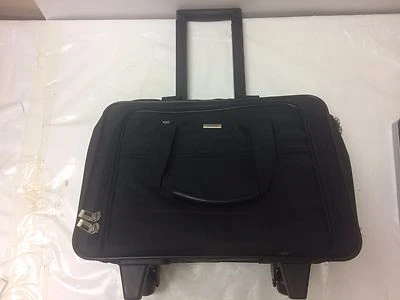 SOLO Laptop Bag  Rolling Wheels Business Notebook Case 17 Inch  Black Fabric - Image 1 of 4