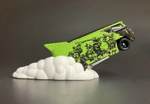 hot wheels vw drag bus Burnout Wheelie Dynamic Display Sculpture - No Car - Picture 1 of 10
