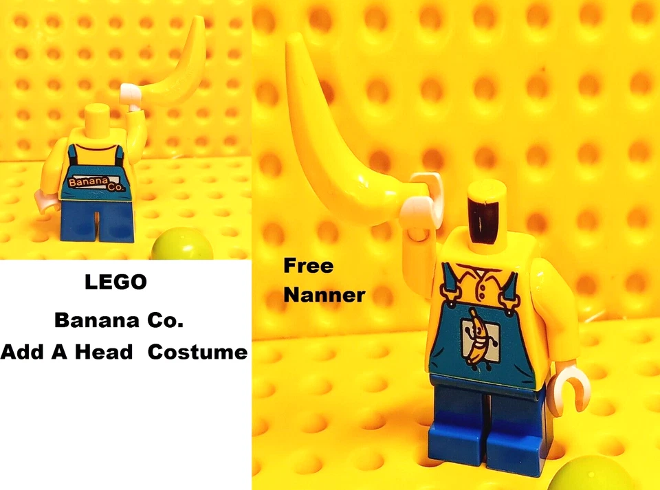 LEGO Banana Co Running Batman DC Add A Head Mono Jean Amarillo Sombrero Abotonado Foto 1 de 1