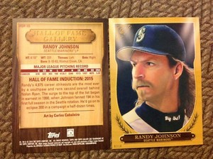 Randy Johnson HOF-15 Mariners 5x7 Gold #/10 MADE 2018 Topps Gallery Hall of Fame