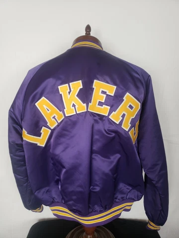 🔥🚨Vintage Chalk Line XL Los Angeles Lakers Starter Style Spellout Jacket EUC! Cover