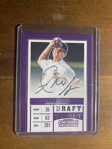 2017 Panini Contenders Draft Pick Alex Lange Auto LSU Tigers - Picture 1 of 2