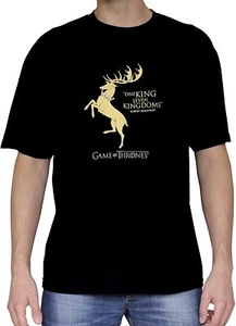 Game of Thrones T-Shirt Baratheon Shirt schwarz one King seven Kingdoms S-XXL - Bild 1 von 1