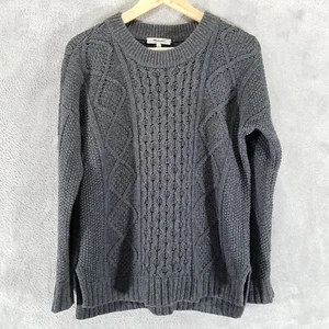 Suéter Madewell para mujer pequeño gris tejido con cable - Imagen 1 de 8