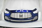 🚀 2014-2020 Maserati Ghibli Front Bumper Cover OEM With Grille Blue Emoziane 