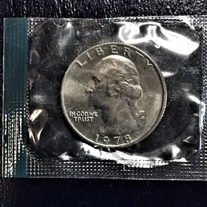Cuarto brillante 1978 P BU Washington sin circular de original como nuevo conjunto en violonchelo - Imagen 1 de 2