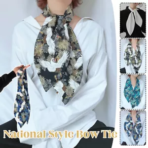 Kimono giapponese finto colletto broccato decorazione jacquard cravatta cravatta camicia abito - Foto 1 di 21